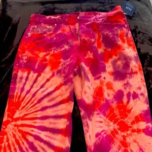 Brand New tie dye gap ankle length jeans Size 10/30
